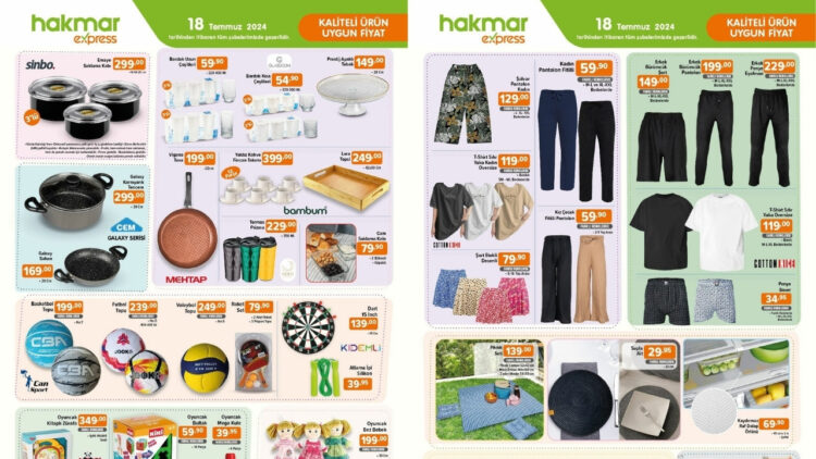 18 Temmuz Hakmar Aktüel Katalog Flaş İndirimleri Duyuruldu