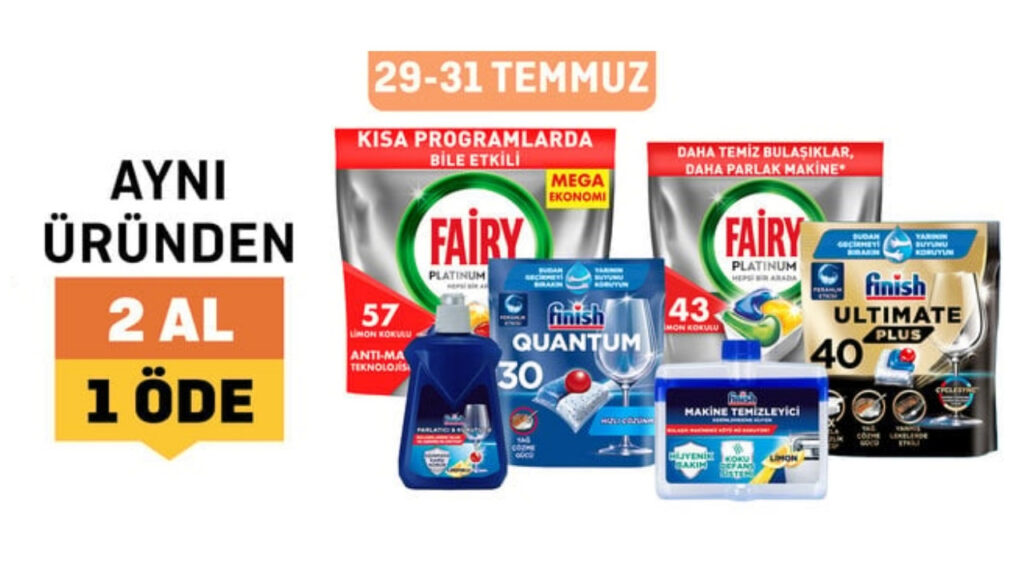 Migros Deterjan İndirimleri Başladı! Migros 2 Alana 1 Bedava Fırsatı 29-30-31 Temmuz’da!