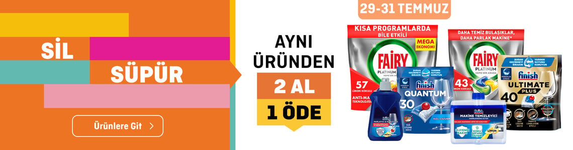 Migros Deterjan İndirimleri Başladı! Migros 2 Alana 1 Bedava Fırsatı 29-30-31 Temmuz’da!